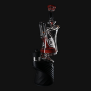 OJ Flame Puffco Peak Beaker Recycler - Tequila Sunrise close up