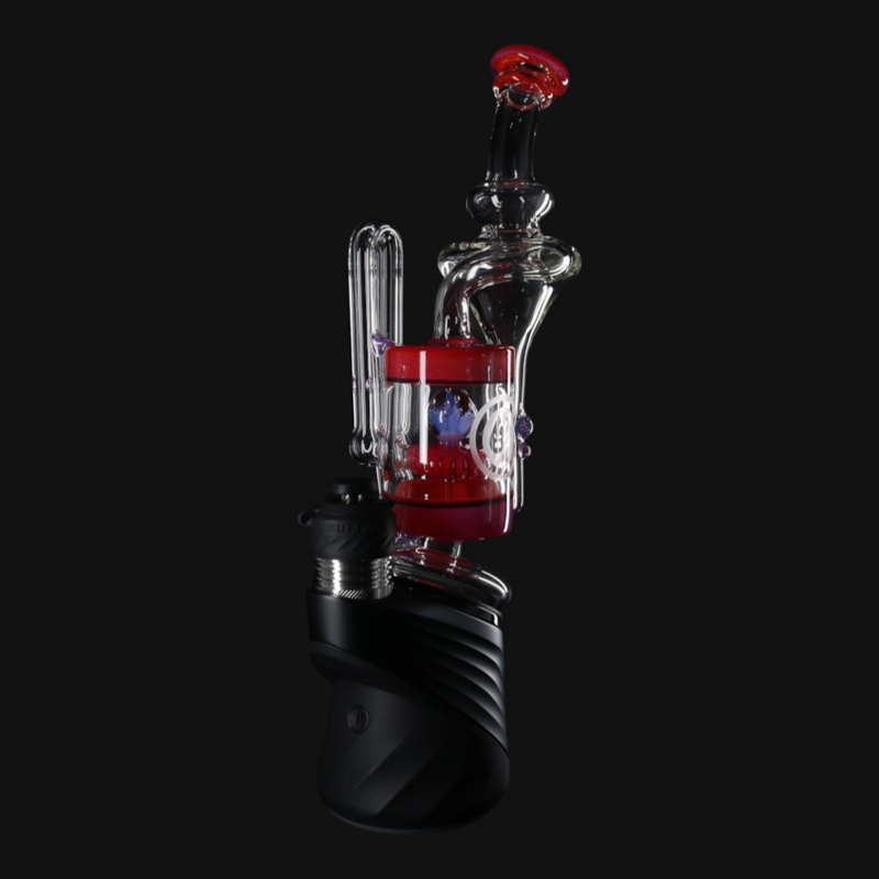 OJ Flame Puffco Peak Cylinder Recycler - Pink Slyme/Poppy