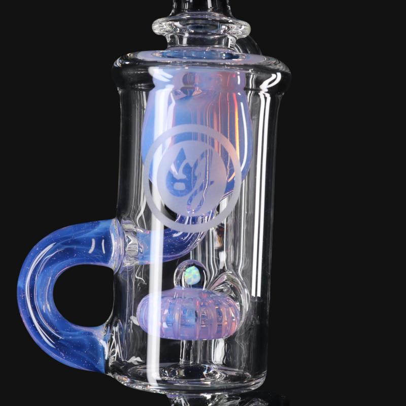 OJ Flame Puffco Peak Incycler Top - Lucid close up