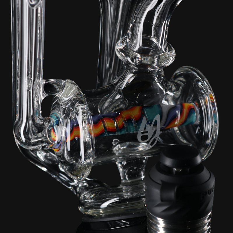 OJ Flame Puffco Peak Inline Wig Wag Top #1 close up