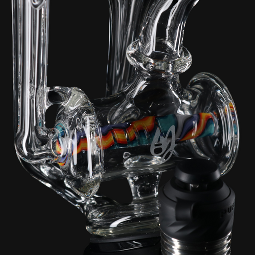 OJ Flame Puffco Peak Inline Wig Wag Top #1 close up