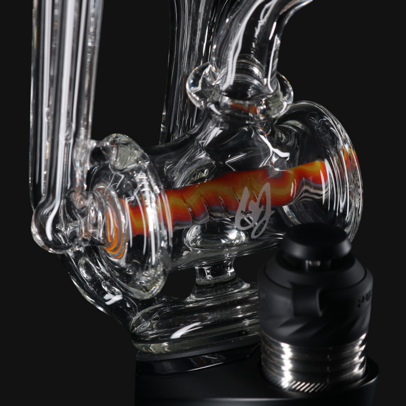 OJ Flame Puffco Peak Inline Wig Wag Top #2 close up