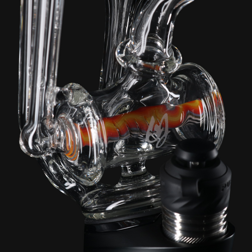 OJ Flame Puffco Peak Inline Wig Wag Top #2 close up