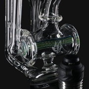 OJ Flame Puffco Peak Inline Wig Wag Top #3 perc view