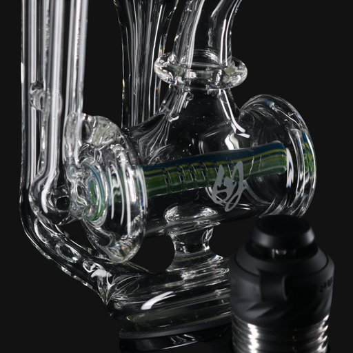 OJ Flame Puffco Peak Inline Wig Wag Top #3 perc view