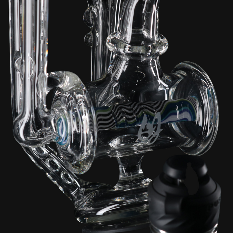OJ Flame Puffco Peak Inline Wig Wag Top #4 close up
