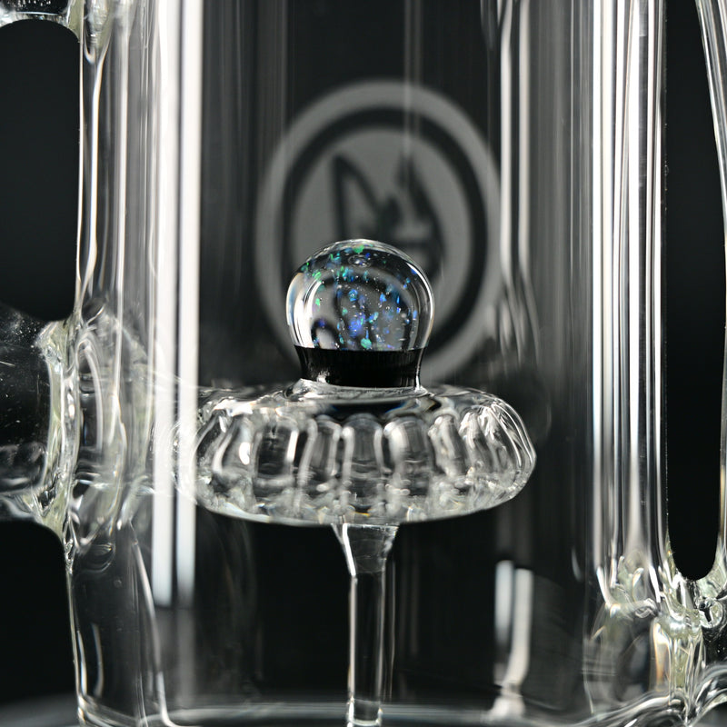 OJ Flame Showerhead Recycler - Black/Cropal perc view