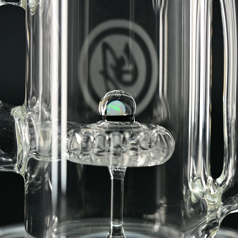 OJ Flame Showerhead Recycler - Black/Opal perc view