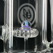 OJ Flame Showerhead Recycler - Pink Slyme/Opal perc view
