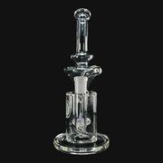 OJ Flame Showerhead Recycler - Pink Slyme/Opal front view