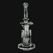 OJ Flame Showerhead Recycler - Red/Opal front view