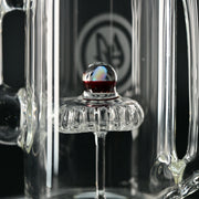 OJ Flame Showerhead Recycler - Red/Opal perc view