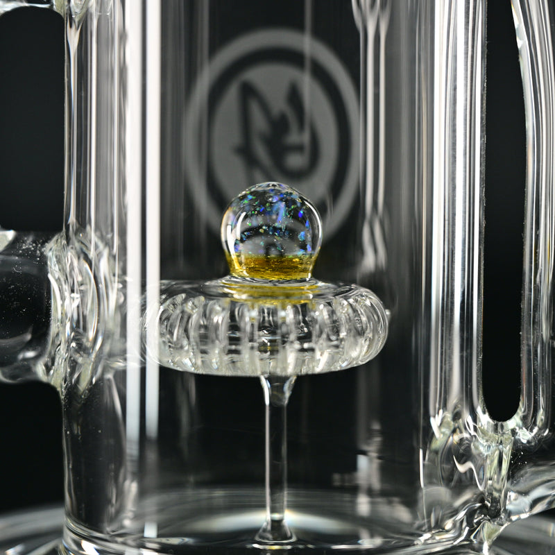OJ Flame Showerhead Recycler - Yellow/Cropal perc view
