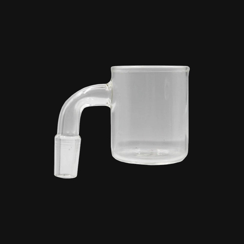 710 Pipes Smoke Shop clear quartz banger attachment for Puffco Proxy, 14mm 90-degree joint for water pipe use.