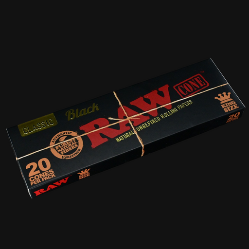 RAW Black Cones king size 20p