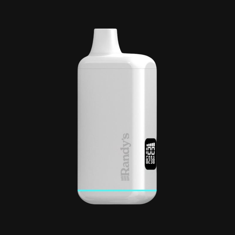 White Randy's Inspo+ 510 battery concentrate with digital LED display, sold at 710 Pipes Smoke Shop.