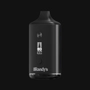 710 Pipes Smoke Shop Randy's Inspo Dual vaporizer in Noir Black with dual cartridge slots and digital display.