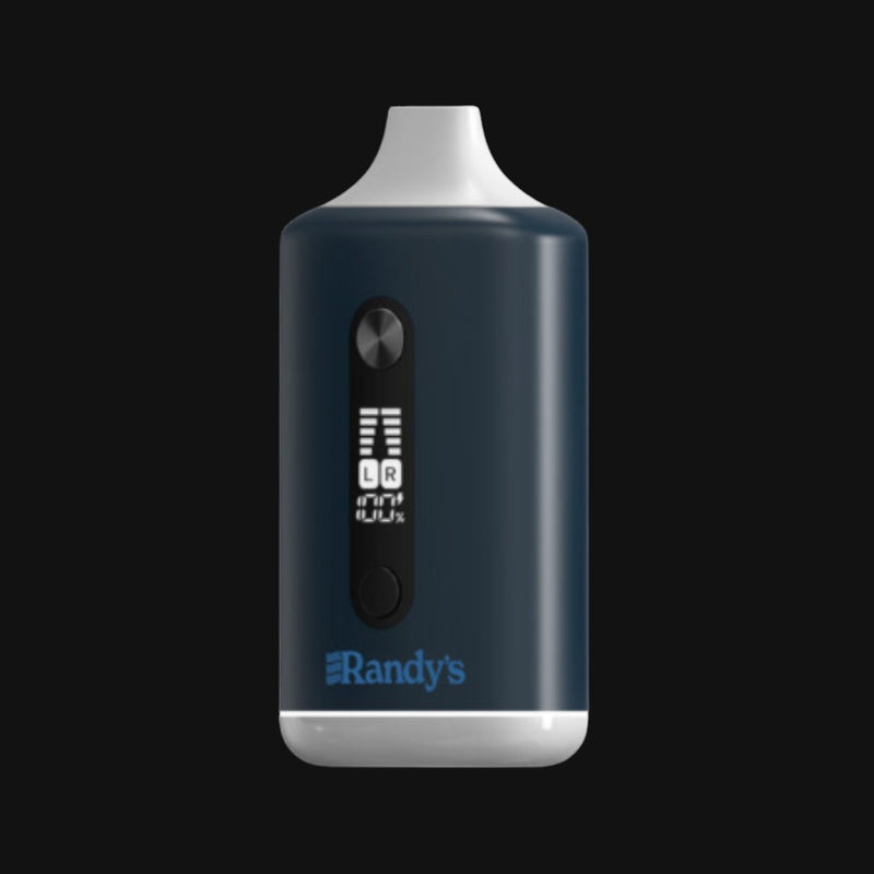 710 Pipes Smoke Shop Randy's Inspo Dual vaporizer in Steel Blue with dual cartridge capacity and digital display.