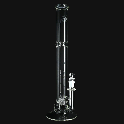 Seed of life bong side view clear
