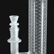 SOL 50mm  Lace Sphere Tube Sacred G close up of sandblasting
