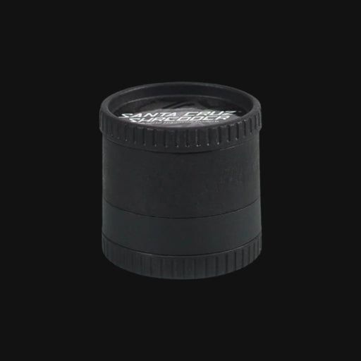 Black Santa Cruz ECO hemp-based herb grinder from 710 Pipes Smoke Shop with textured grip edges.