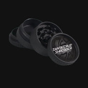 710 Pipes Smoke Shop black Santa Cruz ECO hemp-based herb grinder with sharp teeth and branded lid