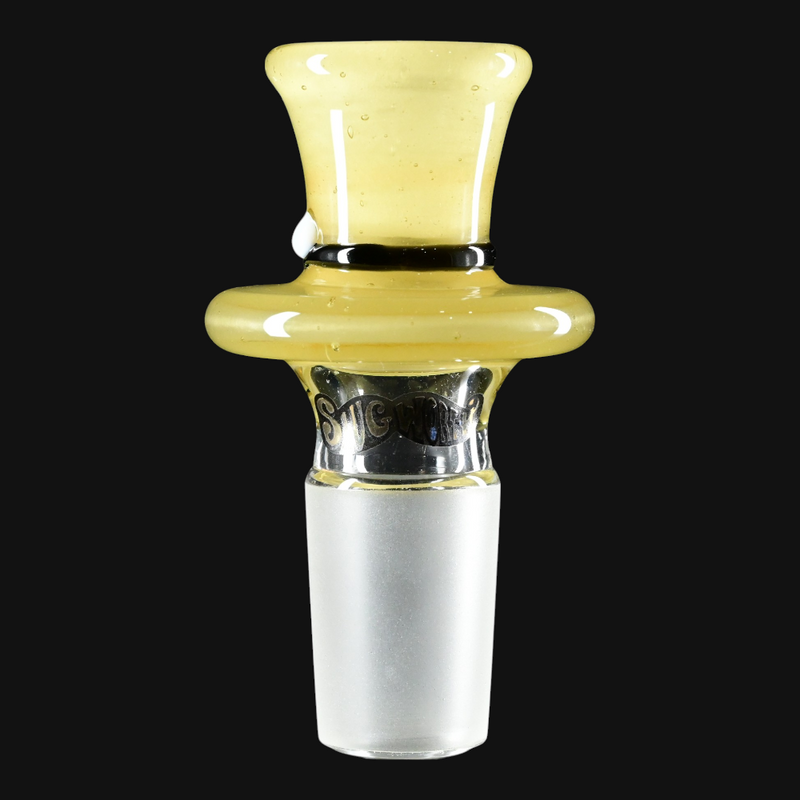 Slugworth 18mm Top Hat Slide - Pineapple/White Satin front view
