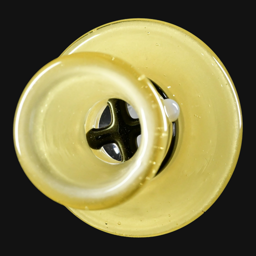 Slugworth 18mm Top Hat Slide - Pineapple/White Satin front view