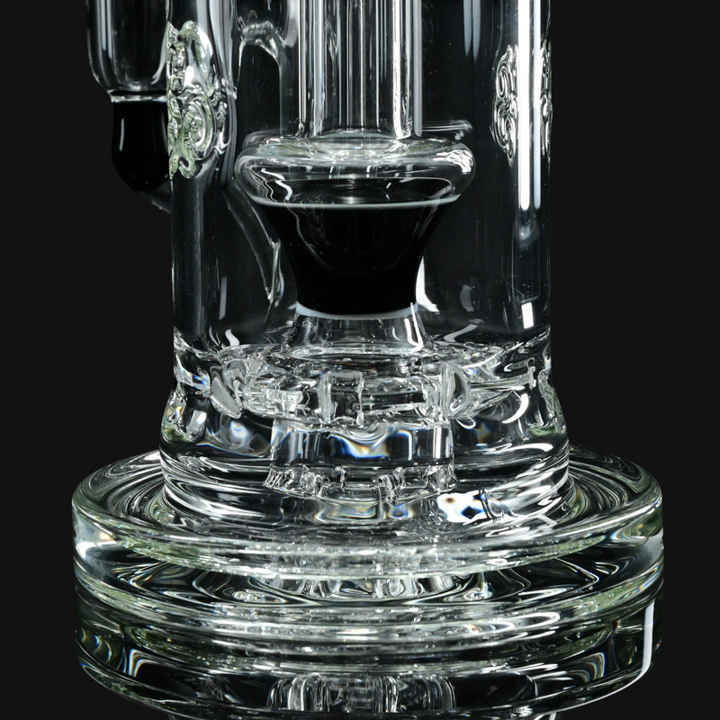 Slugworth Double Bubbler - Black Galaxy perc view