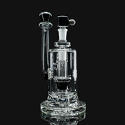 Slugworth Double Bubbler - Black Galaxy front view