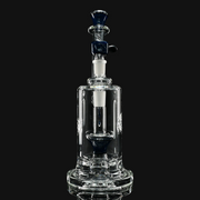 Slugworth Single Top Hat Bubbler - Blueberry Opal front view