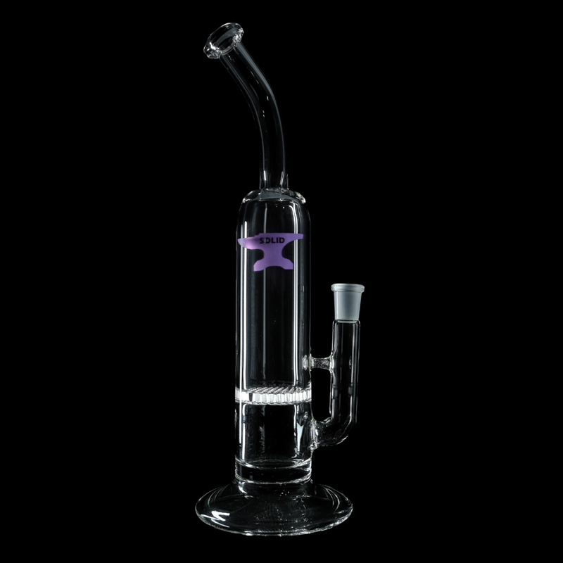 Solid Glassworks Bent Neck Honeycomb Tube