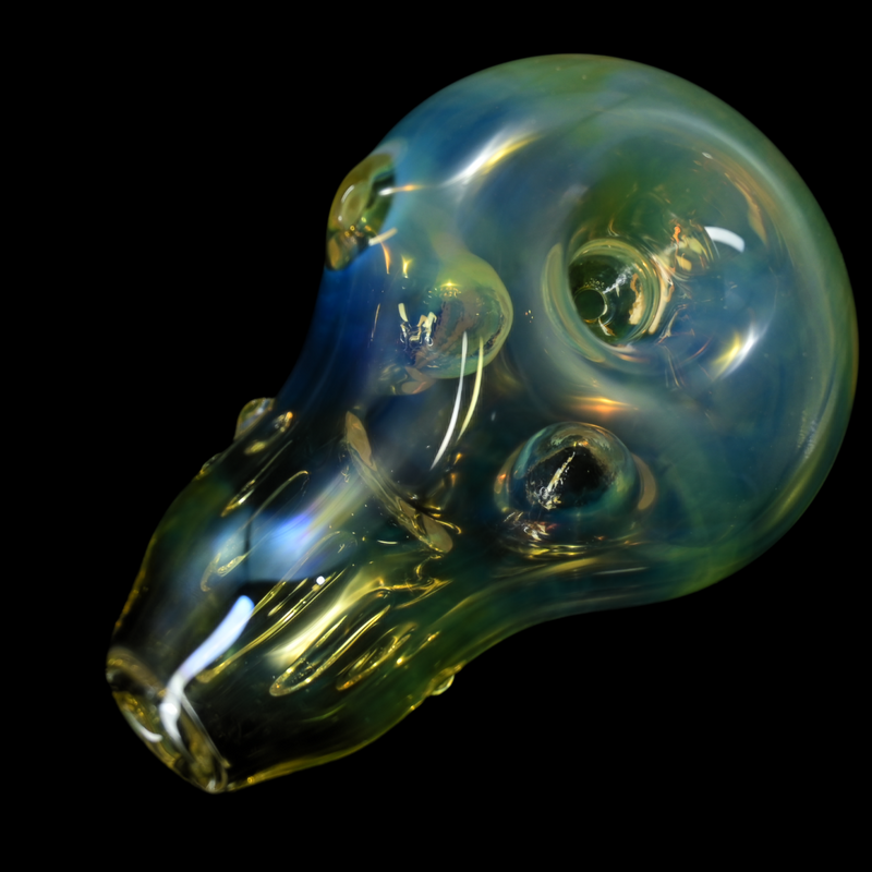 Solid Glassworks Skull Pipe