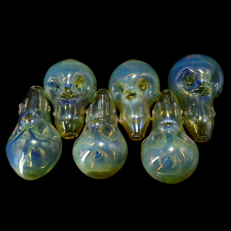 Solid Glassworks Skull Pipe