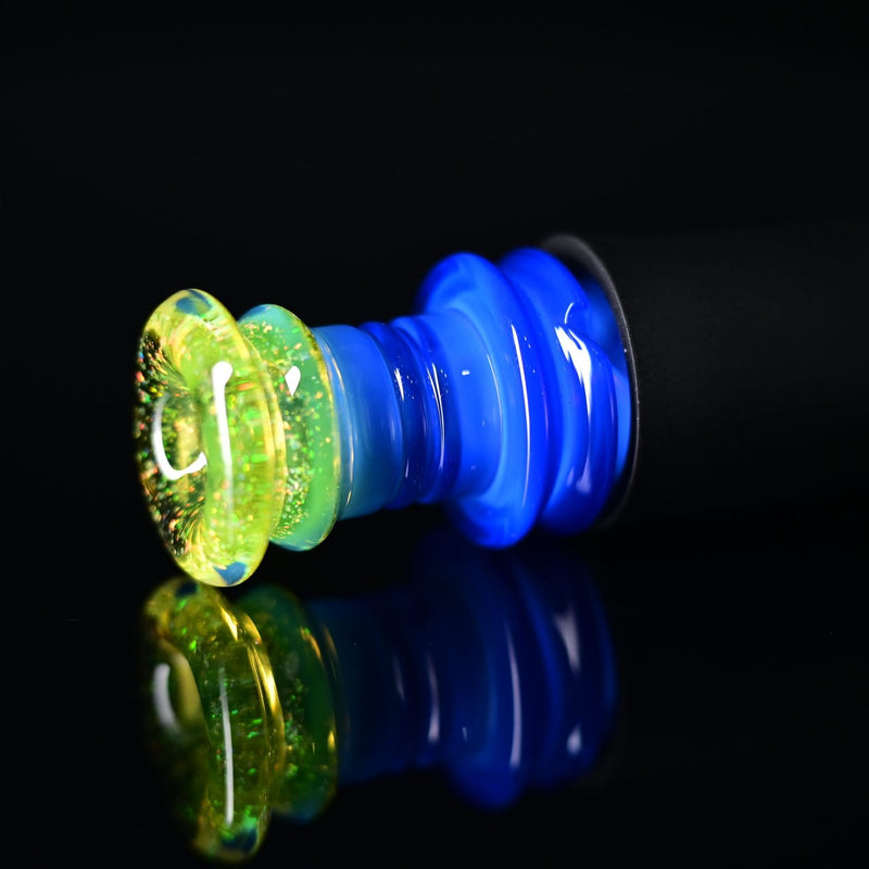 Soup Glass Crushed Opal Pivot Top - Neptune