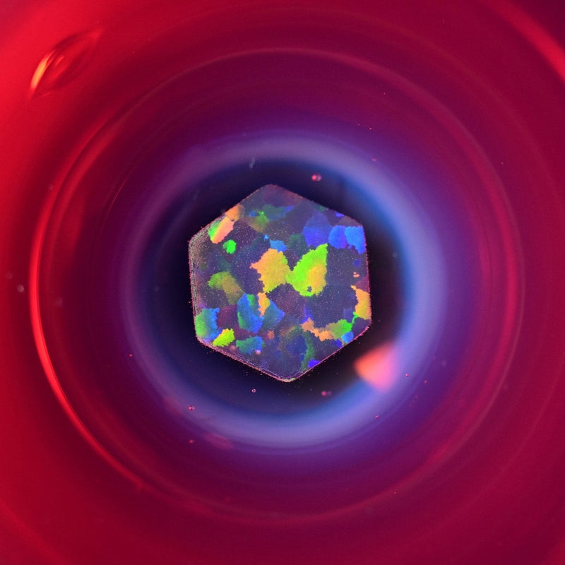 Soup Glass Jar - Hex Opal #1 - Telemagenta