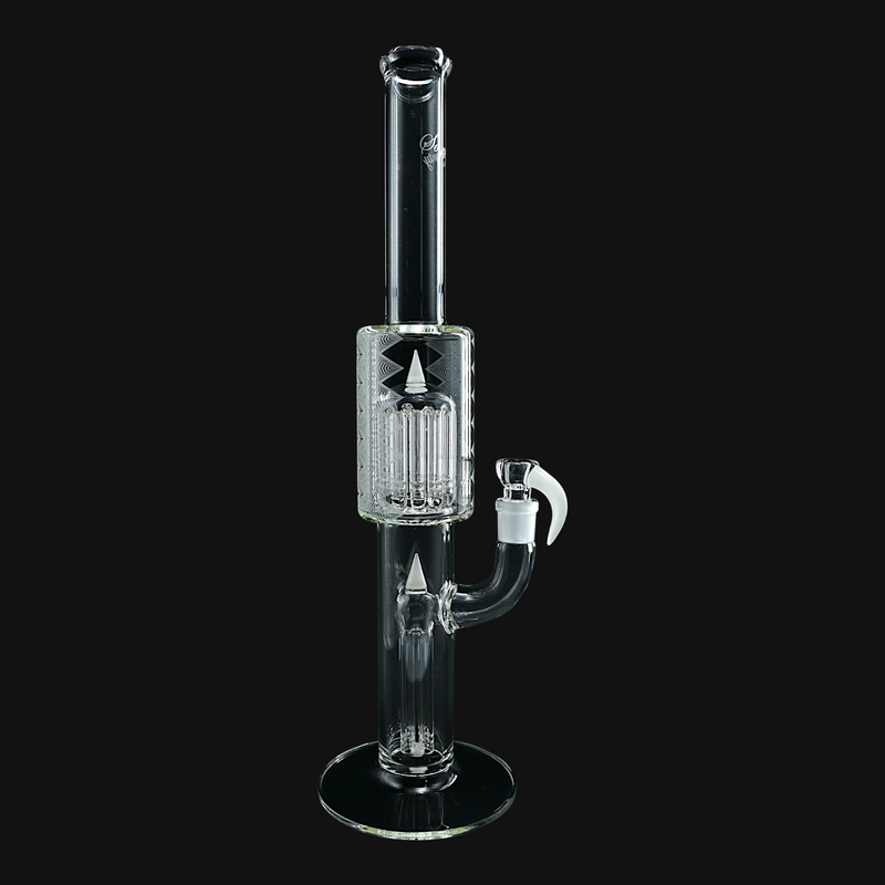 Sovereignty 12 Tree MA Fixed 4 Slitted to Gridded 12 Tree 38mm Neck Cold Worked Can - White Satin