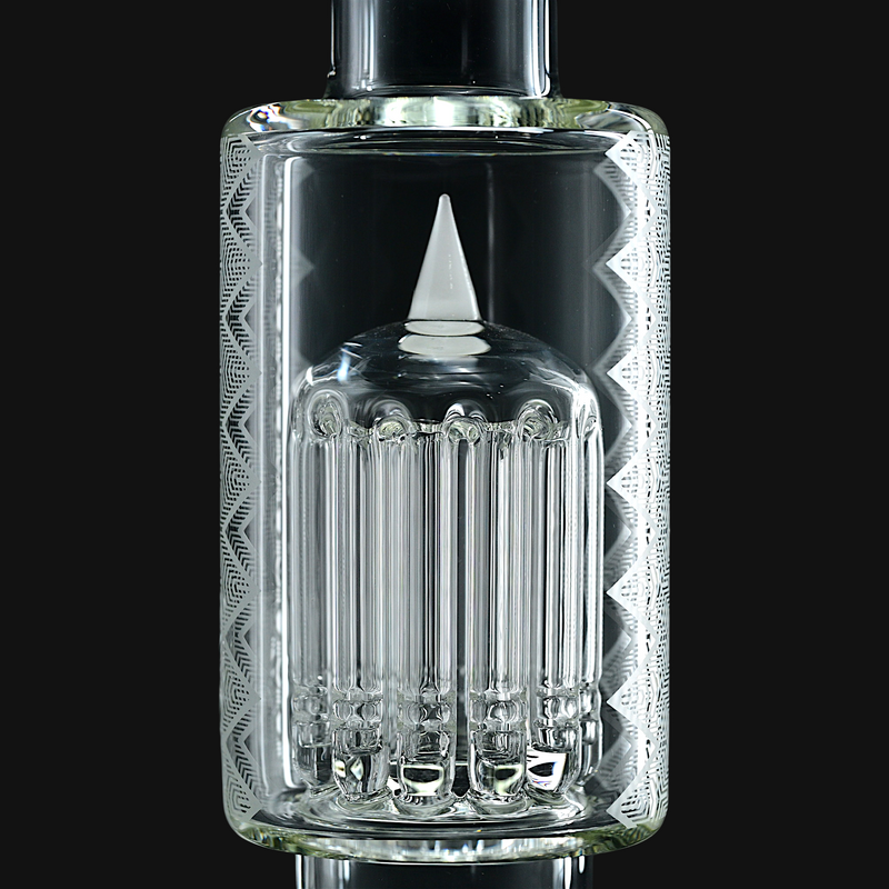 Sovereignty 12 Tree MA Fixed 4 Slitted to Gridded 12 Tree 38mm Neck Cold Worked Can - White Satin