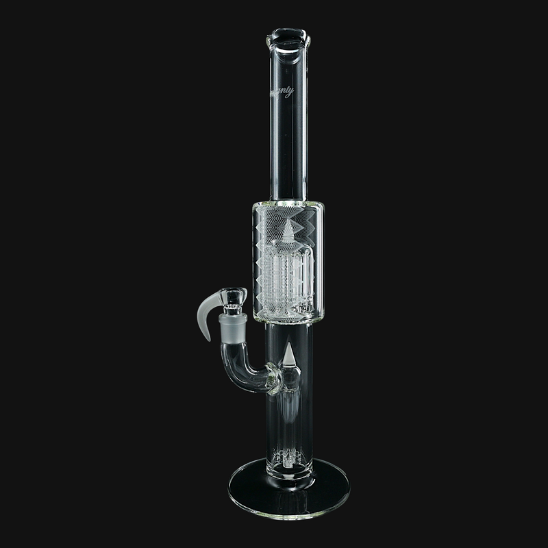 Sovereignty 12 Tree MA Fixed 4 Slitted to Gridded 12 Tree 38mm Neck Cold Worked Can - White Satin