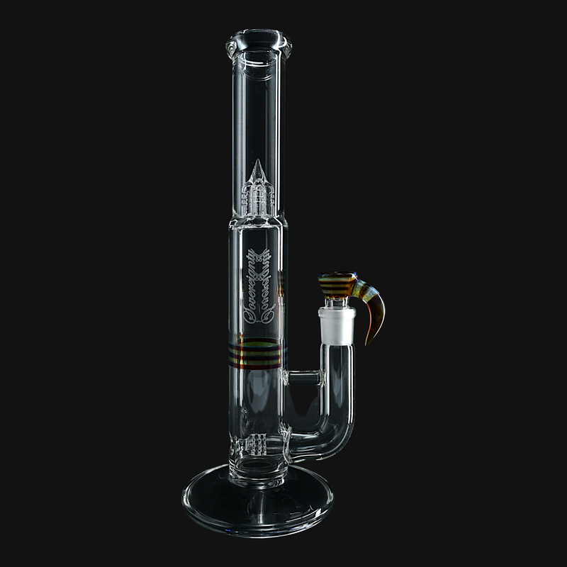 Sovereignty Shorty4 (Pawn) Stemline 16mm 3 Cut 360 w/ Encalmo Band & Slide - Opal Timber & Amber Purple x Blue Stardust