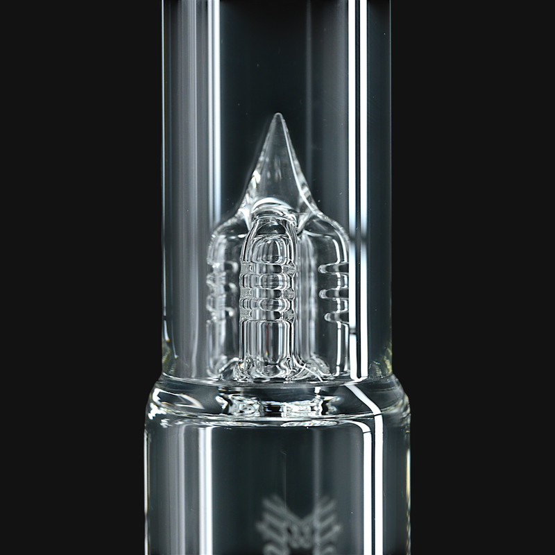 Sovereignty Shorty4 (Pawn) Stemline 16mm 3 Cut 360 w/ Encalmo Band & Slide - Opal Timber & Amber Purple x Blue Stardust