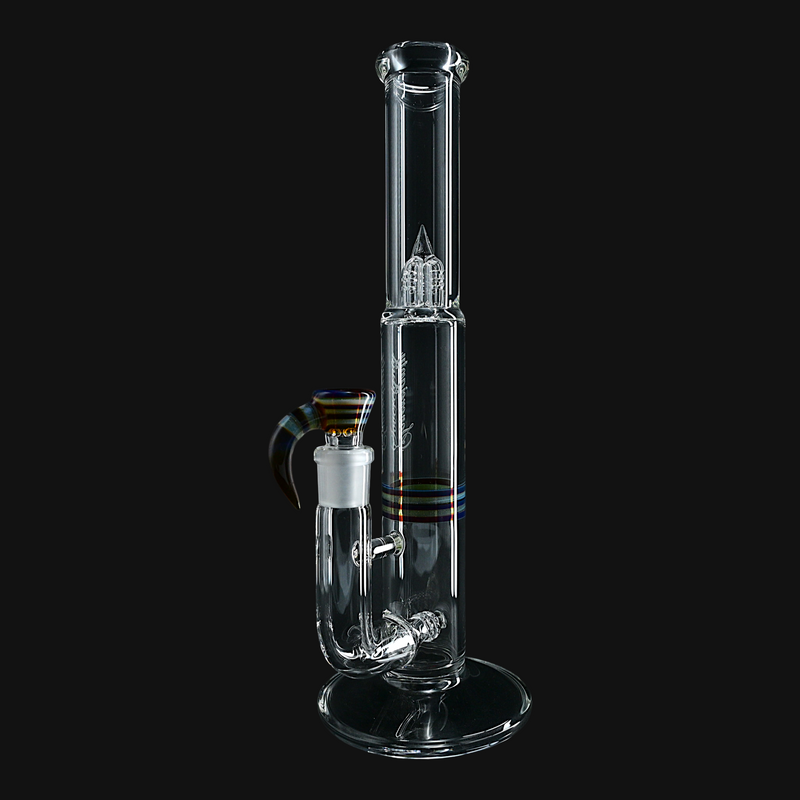 Sovereignty Shorty4 (Pawn) Stemline 16mm 3 Cut 360 w/ Encalmo Band & Slide - Opal Timber & Amber Purple x Blue Stardust