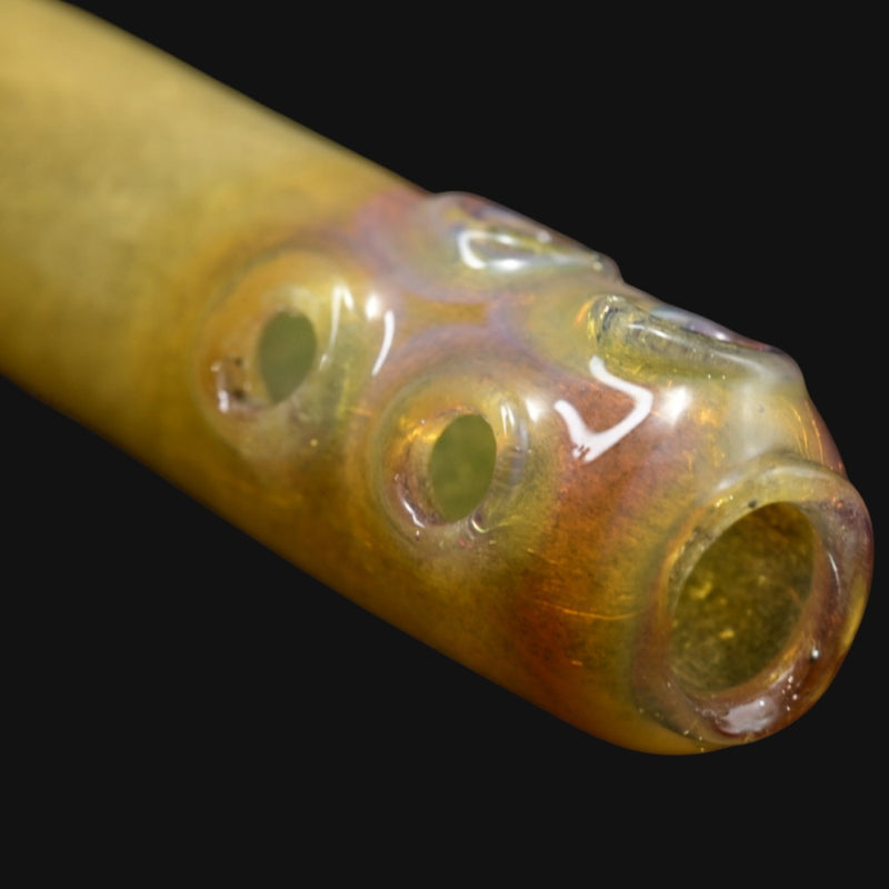 Spaceman 5" Downstem - Purple Rainbow/Wood Grain