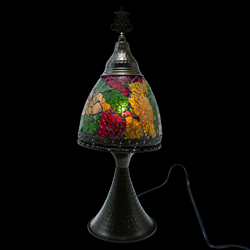 Turkish Mosaic Small Mushroom Lamp - Multi Shatter