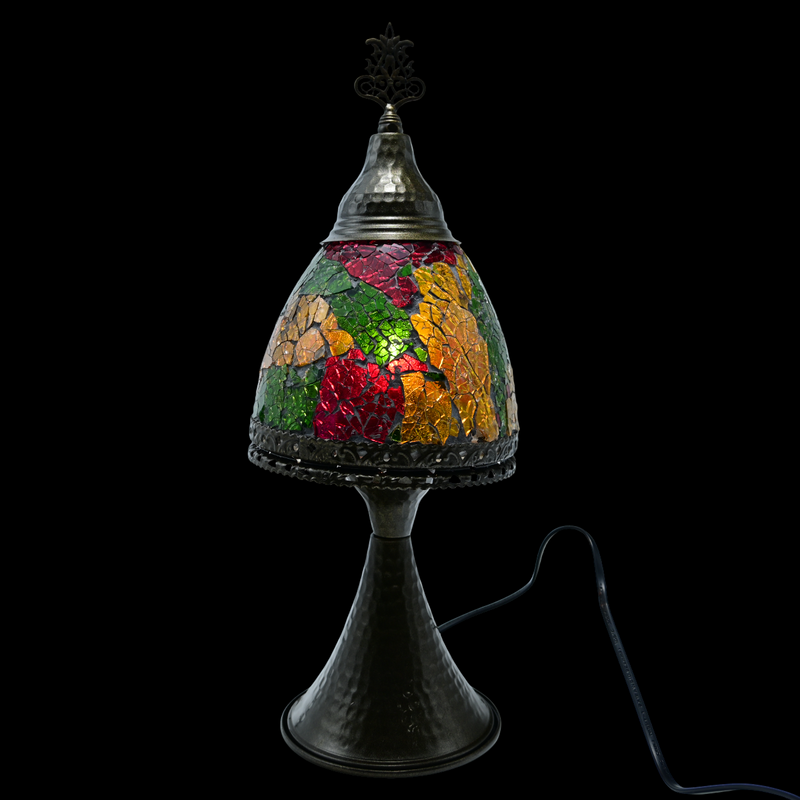 Turkish Mosaic Small Mushroom Lamp - Multi Shatter