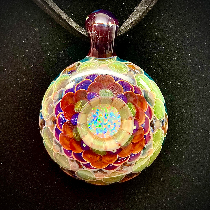 Juju Glass Triangle Opal Pendant