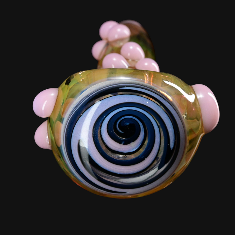 Westie Fumed Window Spoon w/ Dots #7 swirl