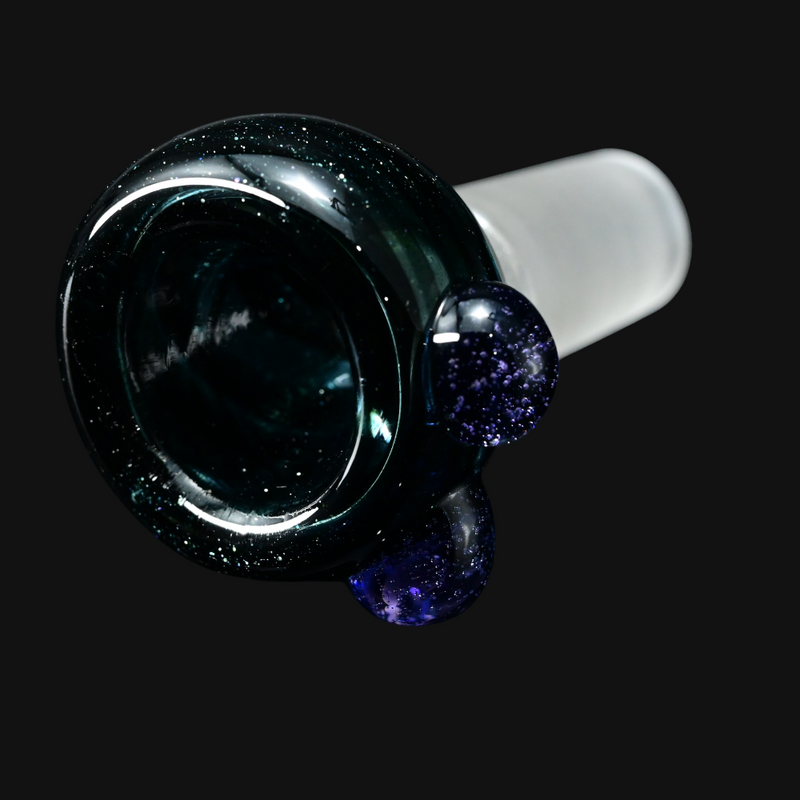 Westie Glass 14mm Slide - Blue Stardust-Purple