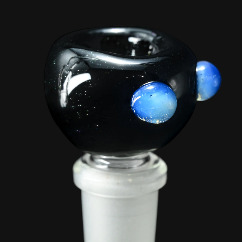 Westie Glass 14mm Slide - Blue Stardust/Ghost