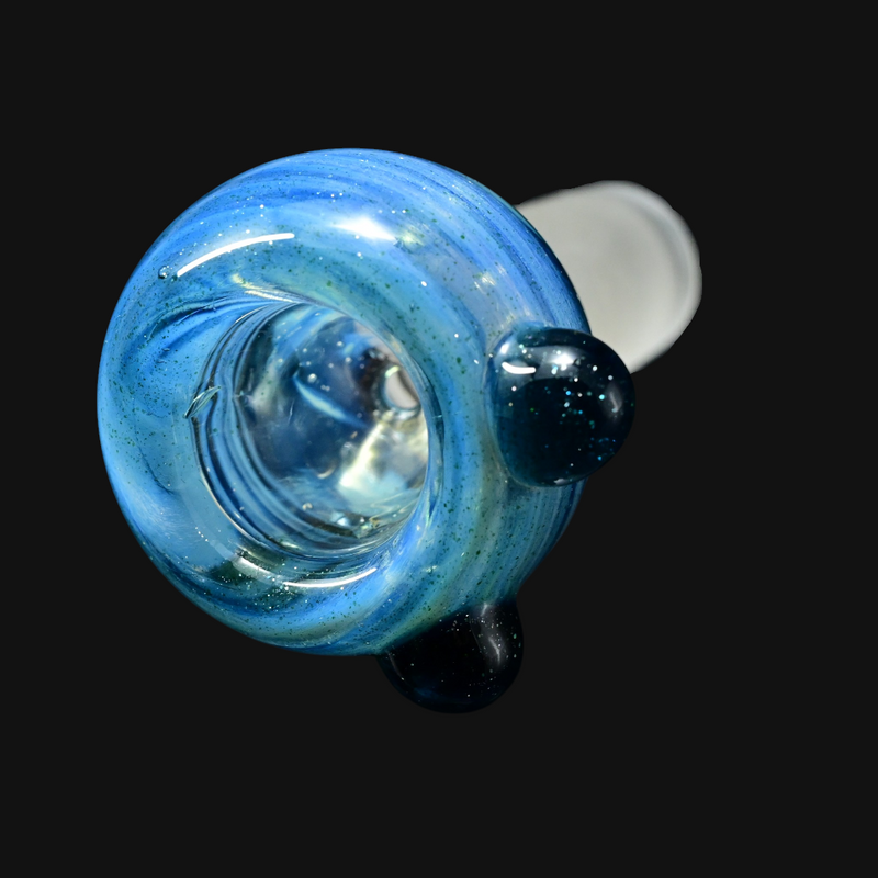 Westie Glass 14mm Slide - Blue Swirl 2
